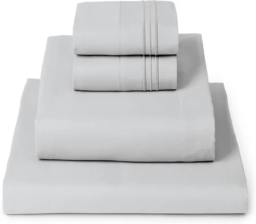 Vista 79 de Mellanni - Juego de sábanas individual de 4 piezas de la colección icónica, (incluyendo 2 fundas de almohada), bolsillo profundo de 16 pulgadas