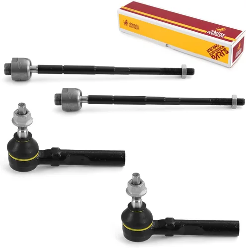 Vista 23 de Metrix Premium Chassis Parts - Kit de 4 piezas de extremos de barra de acoplamiento frontal exterior e interior compatible con Nissan Pathfinder