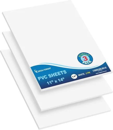 Vista 94 de Mega Format Hojas de plástico de PVC expandido – Hoja negra rígida de 5 x 7 pulgadas para manualidades, señalización y exhibiciones – Sintra