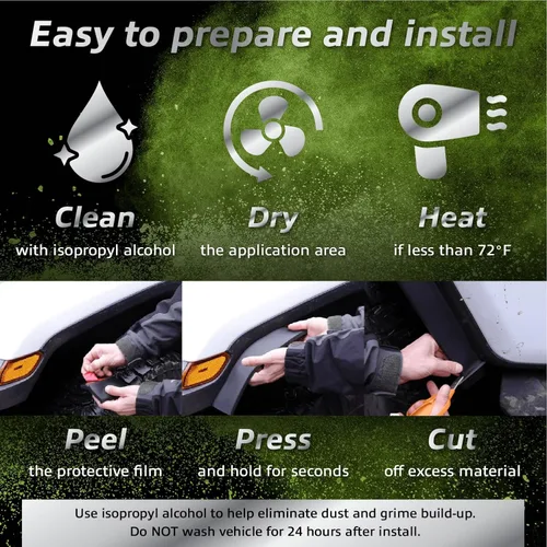 Vista 6 de EZ Flares XL - Fender Flares PRO - Extensión de guardabarros universal de goma espuma flexible original EZ Lip Offroad de 2 pulgadas