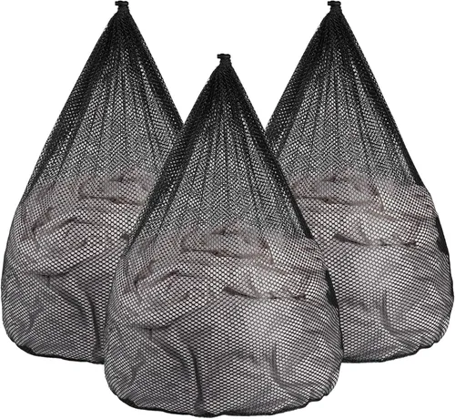 Vista 7 de 3 bolsas de malla para lavandería para lavadora, bolsas de malla jumbo para ropa delicada, ropa de cama, juguetes con cierre de cordón resistente