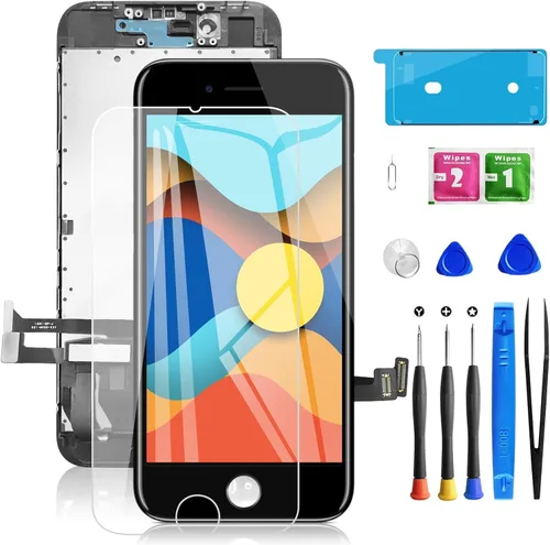 Vista 12 de para iPhone 8 Reemplazo de pantalla negro de 4.7 pulgadas, montaje completo pantalla LCD táctil 3D digitalizador con cámara
