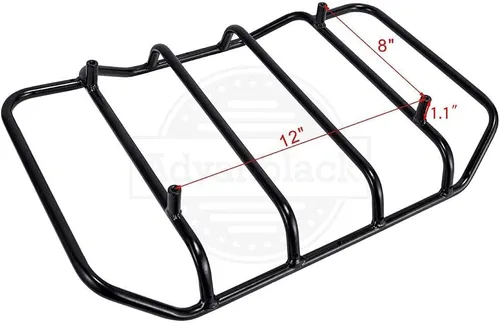 Vista 4 de Portaequipajes negro Air Wing Tour Trunk Pack Top Rack Fit para el mercado de accesorios Hard Touring Pack Maleta Maleta