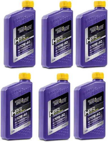 Royal Purple 31140 HPS Street Aceite de motor sintético 10W-40 para motores modificados de máximo rendimiento, 1 cuarto de galón, caja de 6