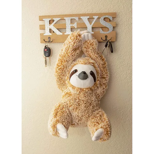 Vista 6 de Realistic Sloth Stuffed Plush Toy Animal - Cuddly, Huggable, Silky Fur - Cute Brown Three Toed Sloth for Girlfriend Birthday Gift