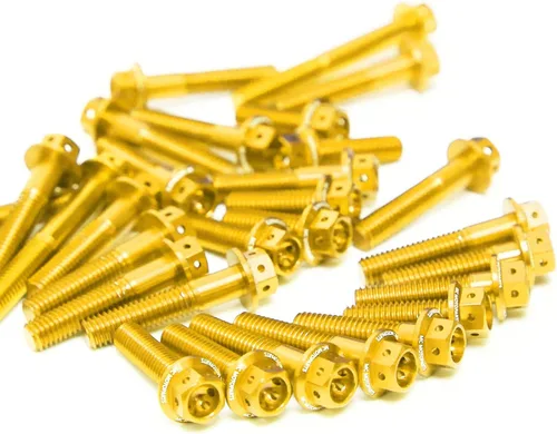 Vista 40 de MC Motoparts Race Spec Kit de pernos de motor cabeza HEX M6 compatible con XJ6 Diversion/F 2009-2016 13 14 15 16 (azul)