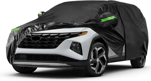 Vista 10 de Fundas impermeables para automóvil de repuesto para Hyundai Elantra 2006-2025, 6 capas para todo tipo de clima, ajuste personalizado, con puerta