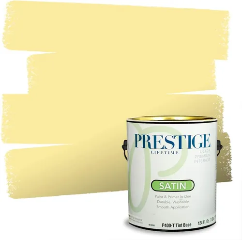 Vista 63 de PRESTIGE Pinturas de pintura exterior e imprimación en uno, 1 galón, plano, combinación comparable de Benjamin Moore* Pila de heno