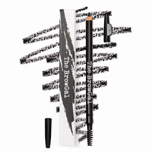 The BrowGal Lápiz de cejas flaco, negro, 0.04 onzas