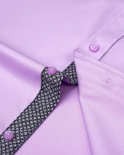 Vista 6 de J.Ver - Camisa de vestir para hombre, informal, manga larga, no se arruga, ajuste regular, elástica, con botones