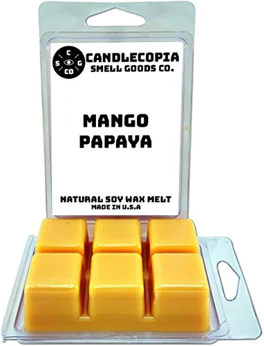 Vista 20 de Apple Maple Bourbon - Cera vegana vertida a mano fuertemente perfumada, 12 cubos de cera perfumada, 6.4 onzas en 2 paquetes de 6