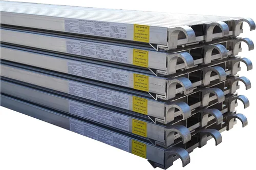 CBM Scaffold 6 piezas de aluminio de 50 libras por pie cuadrado. cubierta clasificada de 19-1/4 pulgadas de ancho por 10 pies de largo (6)