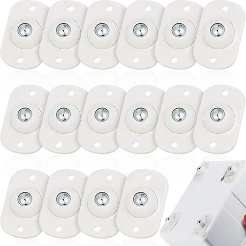 Vista 42 de Honoson 8 Piezas Ruedas Giratorias Autoadhesivas Rodillos para Electrodomésticos Deslizadores de Electrodomésticos para Cocina Rueda Universal Negro