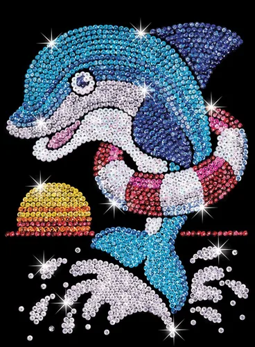 Vista 2 de SEQUIN ART ROJO Sparkling Craft – Kit de imagen