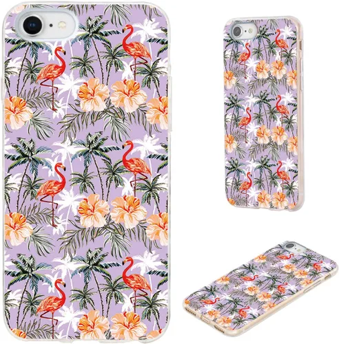Vista 13 de Funda protectora completa delgada y suave de TPU transparente para iPhone SE 2022/2020, iPhone 8/7/6S/6 - Diseño de música divertida guitarra