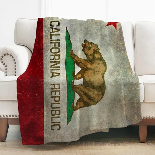 Vista 13 de Levens Grunge American Flag Soldier Silhouette Flannel Throw Blanket 50x60 Ultra Soft Lightweight Cozy Decorative Blanket for Gift, Living Room