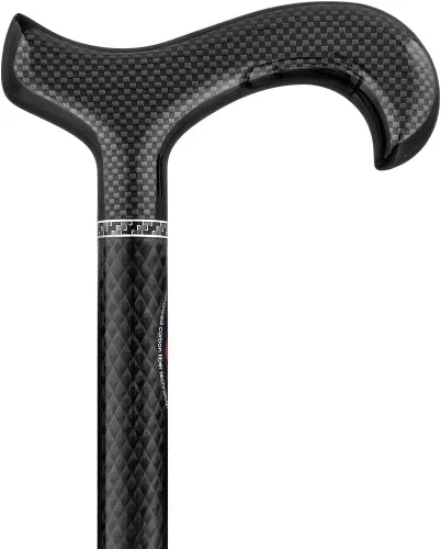 Vista 10 de Royal RC Canes Elegantes bastones para caminar – Bastones de caminar Derby con eje de fibra de carbono en malla – Regalo colorido y cómodo
