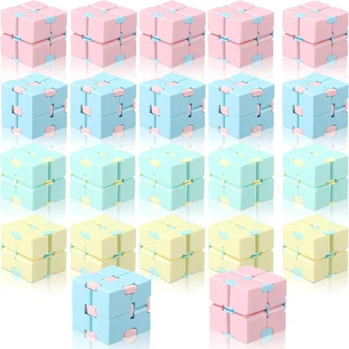 Civaner 22 piezas Infinity Cube Fidget Toys for Kids Handheld Anxiety Relief Fidget Cube Blocks for Teens Boys Girls Adults Relieve Stress Gifts and