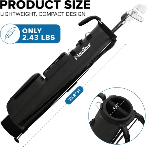 Vista 2 de Bolsa de soporte de golf, ultra ligera, pequeña bolsa de golf para par 3 y campos ejecutivos