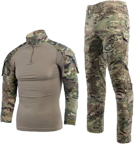 Airsoft - Camisas multifunción, equipo táctico de supervivencia para hombres, camuflaje BDU uniforme táctico Ripstop traje de policía antidisturbios