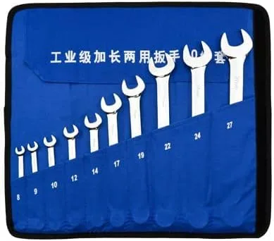 Vista 12 de Juego de llaves combinadas de trinquete métricas de cabeza flexible de 7 piezas, 0.394 in-0.748 in/pulido completo/acabado espejo