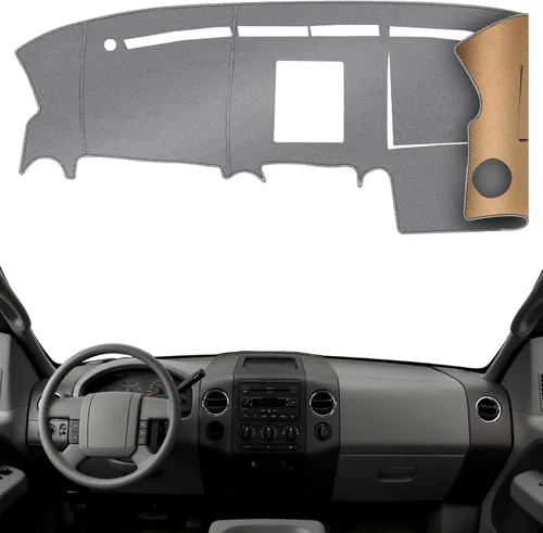 Vista 18 de KEYOOG Cubierta de Salpicadero Alfombrilla de Tablero Compatible con Ford F-150 2014-2009 (Sin Modelos HUD), Alfombrilla Antirreflejos