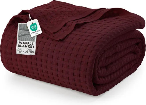 Vista 16 de Utopia Bedding Manta de Waffle Negra de Algodón 100% 300 GSM [King - 90x108 Pulgadas] Manta de Cama Suave Ligera Transpirable para Todas