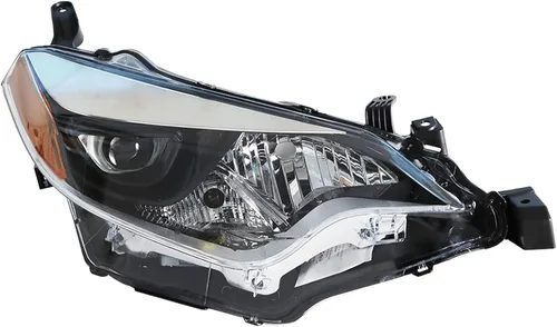 Vista 2 de munirater 8111002E60 - Lámpara de luz delantera derecha negra con repuesto integrado para Corolla 4 puertas Sedan 2014 2015 2016