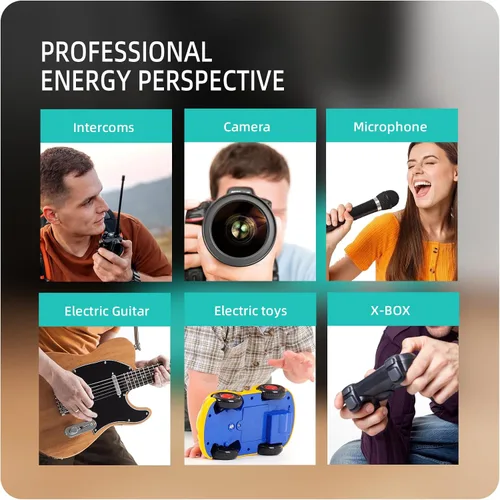 Vista 6 de Baterías de 9 V con fecha fresca – Paquete familiar de 12 unidades – Batería de 9 voltios multiuso de larga duración