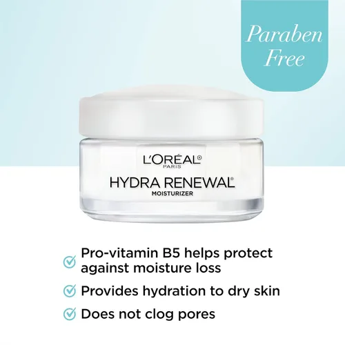 Vista 4 de Crema L'Oreal Paris hidra-renovación humedad continua, 1.7 onzas, paquete de de 1, Ivory