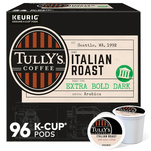Vista 22 de Tully's Coffee Breakfast Blend Keurig - Cápsulas K-Cup de una sola porción, café tostado ligero, 96