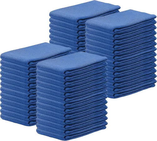 Vista 10 de Blue Huck Towels - Paquete de 25 toallas de limpieza a granel, multiusos para ventanas, vidrio, mecánicos, garaje y comerciales, paños absorbentes