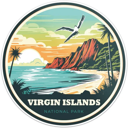 Vista 17 de Indiana Dunes National Park - Calcomanía de vinilo impermeable para parachoques de automóvil, laptop, botella de agua, pared y ventana, tamaño - 3