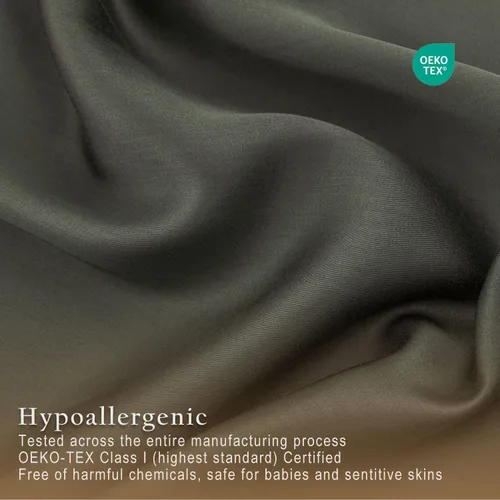 Vista 4 de TOSMO - Juego de sábanas de lujo con enfriamiento - 100% viscosa de bambú, juego de ropa de cama de 3 piezas (tamaño individual) - bolsillos extra