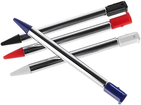 Vista 3 de NSLikey 4 unids ajustable lápiz capacitivo extensible pantalla táctil portátil pluma para 3DS DS consola