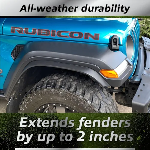 Vista 5 de EZ Flares XL - Fender Flares PRO - Extensión de guardabarros universal de goma espuma flexible original EZ Lip Offroad de 2 pulgadas