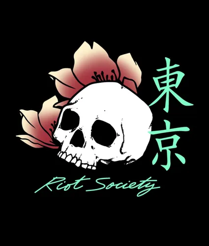 Vista 5 de Riot Society Sudadera con capucha estampada o bordada para hombre