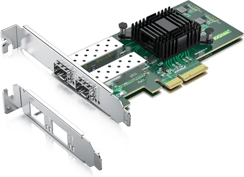 Vista 16 de 10Gtek Adaptador de Red Convergente Gigabit Ethernet 10/100/1000Mbps (NIC) con Chip Intel 82576, Tarjeta de Red Ethernet PCI Express, Puertos RJ45 X1