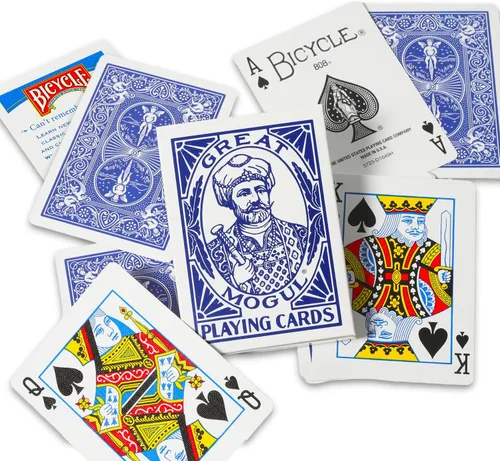 Vista 3 de Bicycle Vintage Great Mogul Rider Back Juego de 12 cartas – Paquete con 12 barajas de cartas acolchadas con aire en caja coleccionable a granel