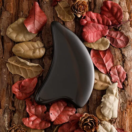 Vista 2 de Bian Stone Gua Sha Herramientas Faciales Raspar Masaje Cara Guasha Junta Raspar Placa