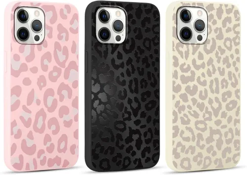 Vista 73 de Paquete de 3 Lindas Fundas con Estampado de Guepardo para iPhone 7/8/SE 2020/SE 2022 de 4.7", Fundas de Diseño Estético de Leopardo de Silicona