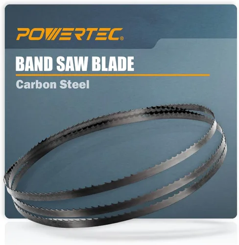 Vista 6 de POWERTEC 13105-P2 59-1/2" x 1/2" x 14 TPI Hoja de sierra de cinta, para Sears, B&D, Ryobi, Delta y Skil 9" Sierra de cinta, 2
