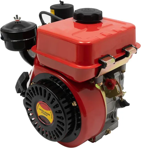 Vista 11 de Motor de gas de 7.5 HP, motor de gasolina de grado industrial de 4 tiempos, 210 CC OHV, eje horizontal, retroceso/arranque de tracción, motor