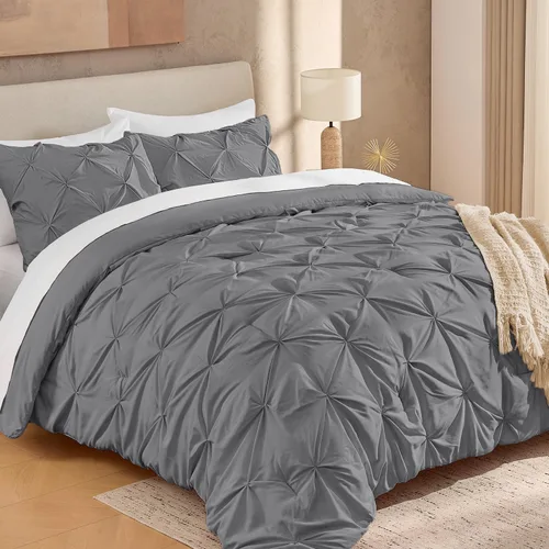 Vista 14 de Andency Juego de Edredón Beige Individual (66x90 Pulgadas), Edredón de 2 Piezas para Niñas y Niños, Juego de Edredón de Microfibra Suave