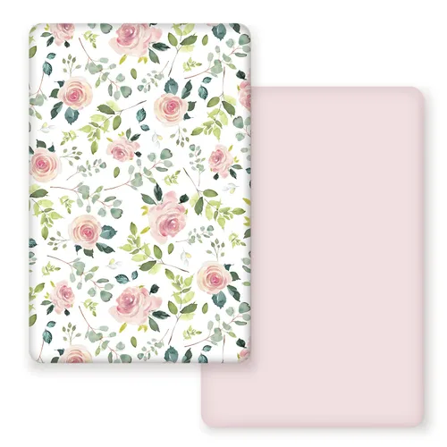 Vista 16 de Juego de 2 sábanas ajustadas de punto de jersey elástico ultra suave, se adapta a sábanas portátiles/mini cunas, almohadillas de colchón