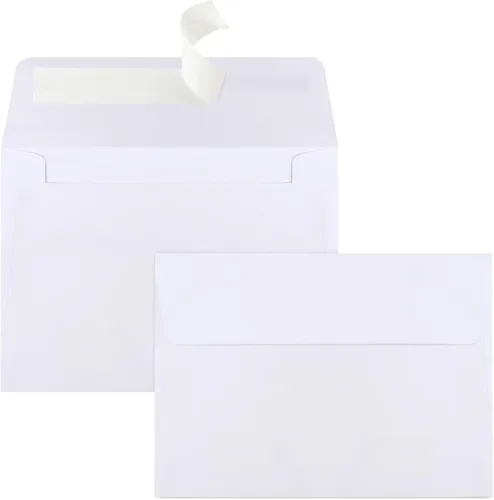 Vista 18 de 70 paquetes de sobres de invitación, sobres A2 negros, sobres postales para tarjetas de 4.5x5.5, sobres para invitaciones, autoadhesivos para fotos