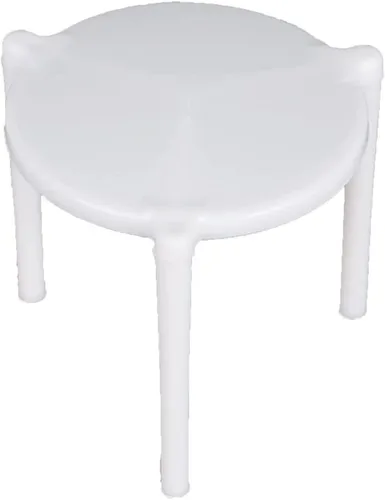 Angel's Peel Lounge Caja de pizza/soporte para guardar pizza (paquete de 50) - Trípode de plástico blanco para contenedor de restaurante, cajas de