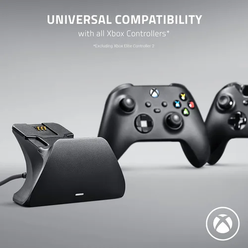 Vista 3 de Razer Universal Quick Charging Stand for Xbox Series XS Magnetic Secure Charging - Perfectly Matches Xbox Wireless Controllers - USB Powered - Shock