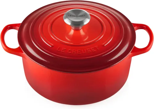 Vista 16 de Le Creuset Horno holandés redondo Signature de hierro fundido esmaltado, 4.5 cuartos de galón., Artichaut
