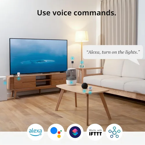 Vista 4 de SwitchBot Hub Mini control remoto inteligente - Control remoto universal IR, WiFi IR Blaster para TV, aire acondicionado, compatible con Alexa